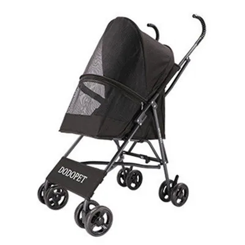 Dog Strollers Pet 4 Wheels Travel Stroller for Dog Cat Pushchair Trolley Puppy Jogger Folding Carrier Outdoor Travel Supplie