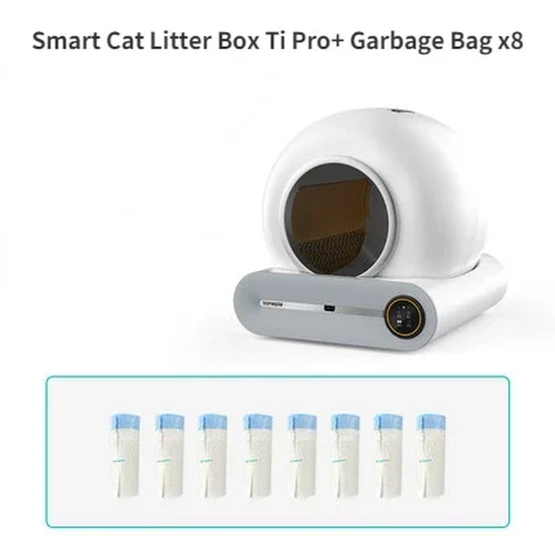Tonepie Automatic Toilet for Cats Self-Cleaning Cat Litter Box APP Control Electric Proof Splash Sandbox Cat Pet Supplies Cat WC