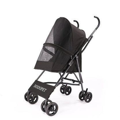 Dog Strollers Pet 4 Wheels Travel Stroller for Dog Cat Pushchair Trolley Puppy Jogger Folding Carrier Outdoor Travel Supplie