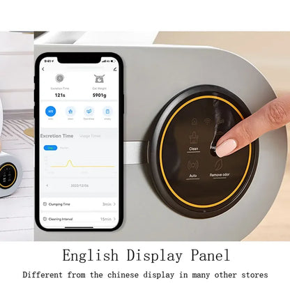 Tonepie Automatic Toilet for Cats Self-Cleaning Cat Litter Box APP Control Electric Proof Splash Sandbox Cat Pet Supplies Cat WC