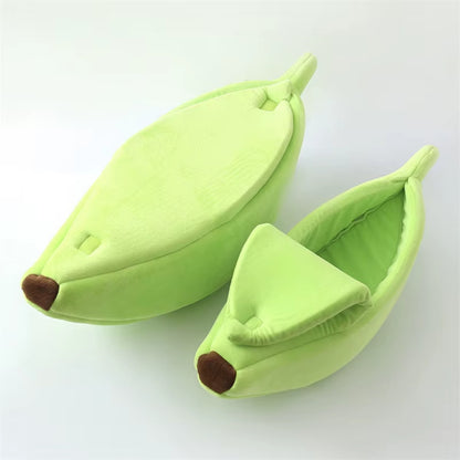 Banana Cat Bed House Cute Funny Cozy Cat Mat Beds Warm Durable Portable Pet Basket Kennel Dog Cushion Cat Supplies Multicolor