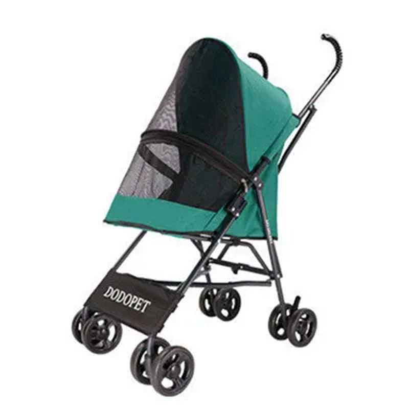 Dog Strollers Pet 4 Wheels Travel Stroller for Dog Cat Pushchair Trolley Puppy Jogger Folding Carrier Outdoor Travel Supplie