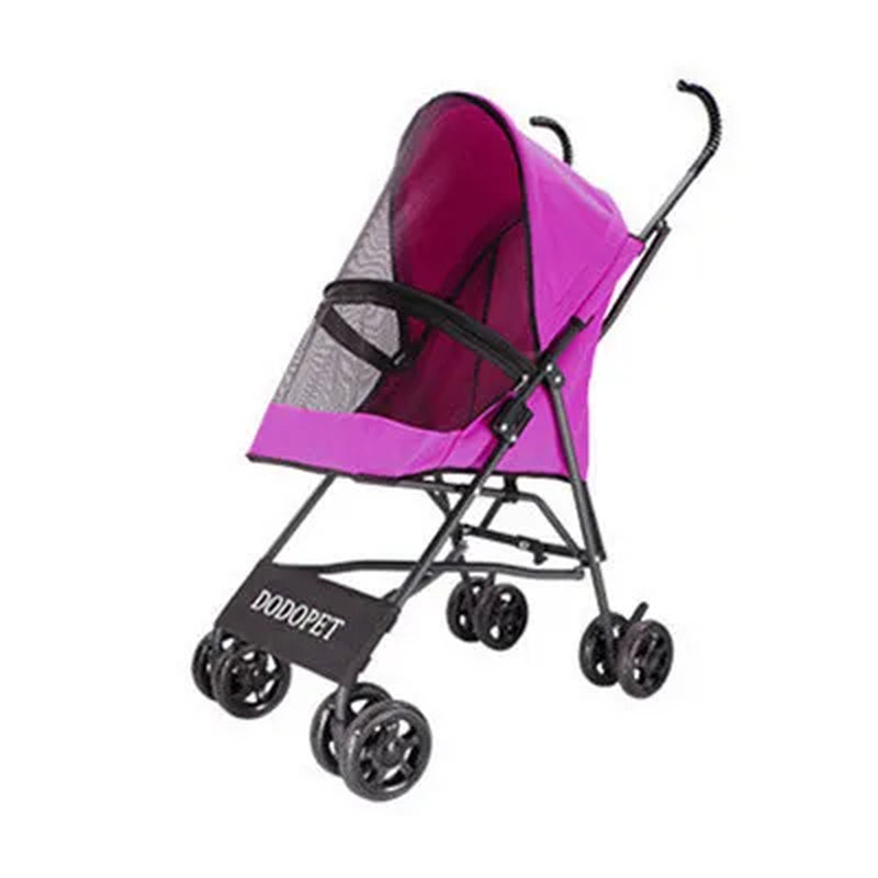 Dog Strollers Pet 4 Wheels Travel Stroller for Dog Cat Pushchair Trolley Puppy Jogger Folding Carrier Outdoor Travel Supplie