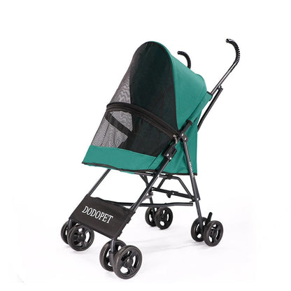 Dog Strollers Pet 4 Wheels Travel Stroller for Dog Cat Pushchair Trolley Puppy Jogger Folding Carrier Outdoor Travel Supplie